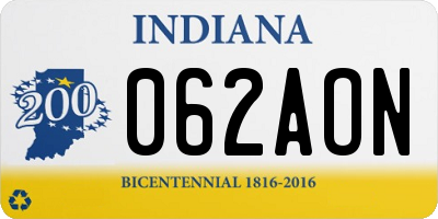 IN license plate 062AON