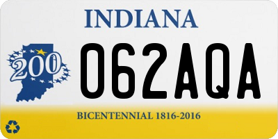 IN license plate 062AQA