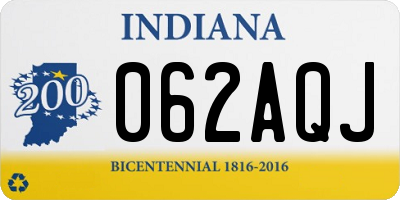 IN license plate 062AQJ