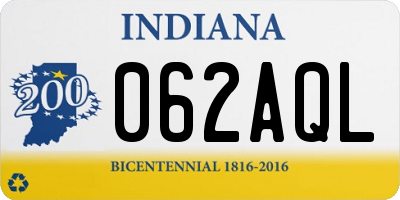IN license plate 062AQL