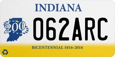 IN license plate 062ARC