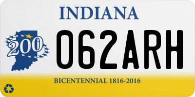 IN license plate 062ARH