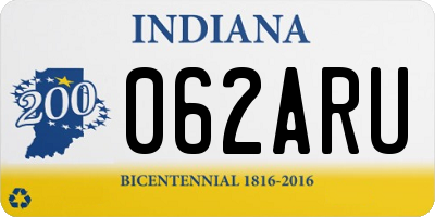 IN license plate 062ARU