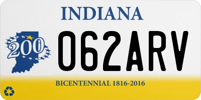 IN license plate 062ARV