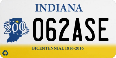 IN license plate 062ASE
