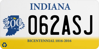 IN license plate 062ASJ