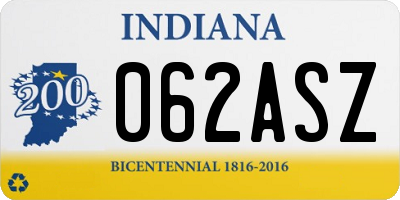 IN license plate 062ASZ
