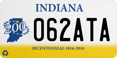 IN license plate 062ATA