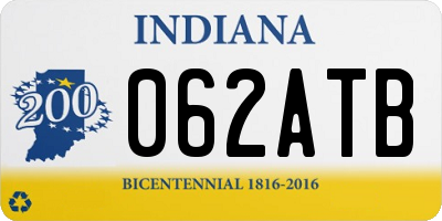 IN license plate 062ATB