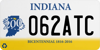 IN license plate 062ATC