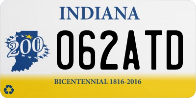 IN license plate 062ATD