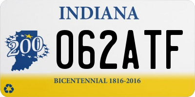 IN license plate 062ATF