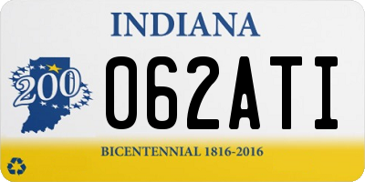 IN license plate 062ATI