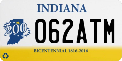 IN license plate 062ATM