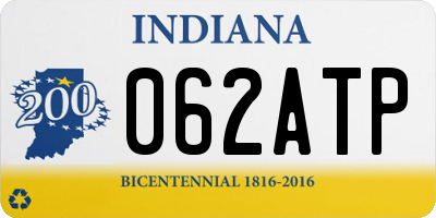 IN license plate 062ATP