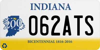 IN license plate 062ATS