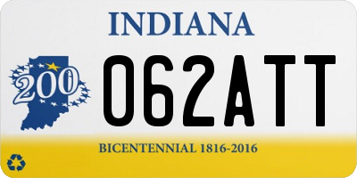 IN license plate 062ATT