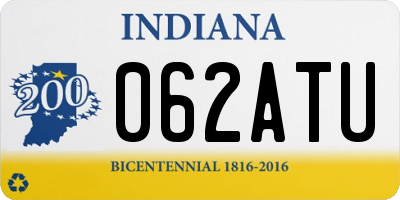 IN license plate 062ATU