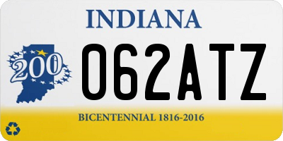 IN license plate 062ATZ