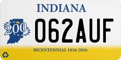 IN license plate 062AUF