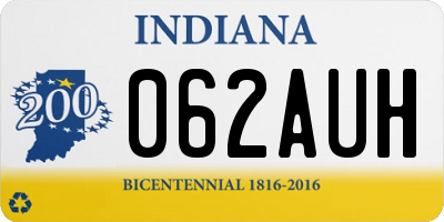 IN license plate 062AUH