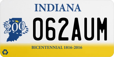 IN license plate 062AUM