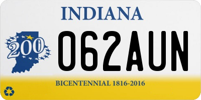 IN license plate 062AUN