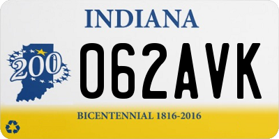 IN license plate 062AVK