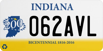 IN license plate 062AVL