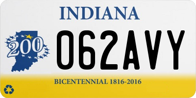 IN license plate 062AVY