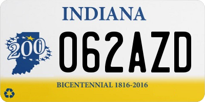 IN license plate 062AZD