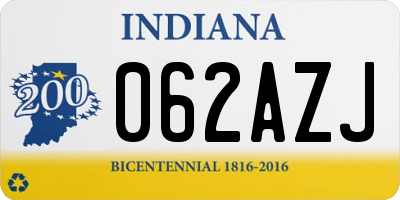 IN license plate 062AZJ