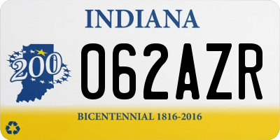 IN license plate 062AZR