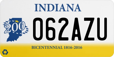 IN license plate 062AZU