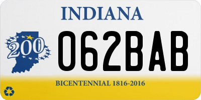 IN license plate 062BAB