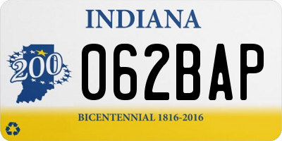 IN license plate 062BAP
