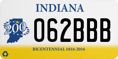 IN license plate 062BBB