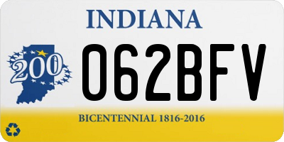 IN license plate 062BFV