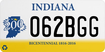 IN license plate 062BGG