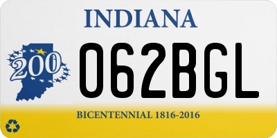 IN license plate 062BGL