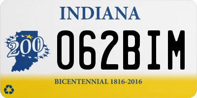 IN license plate 062BIM