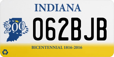 IN license plate 062BJB