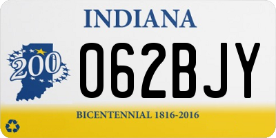IN license plate 062BJY