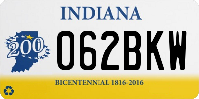 IN license plate 062BKW