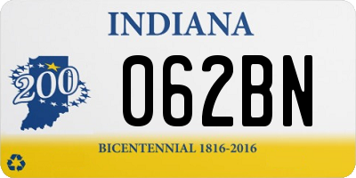 IN license plate 062BN