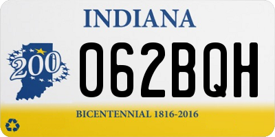 IN license plate 062BQH
