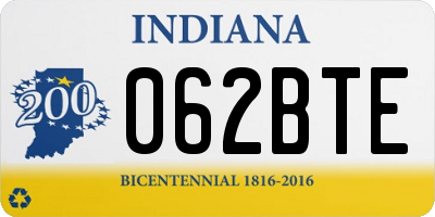 IN license plate 062BTE