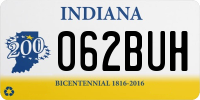 IN license plate 062BUH