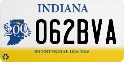 IN license plate 062BVA