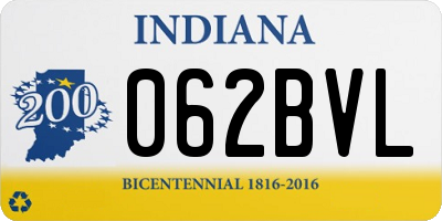 IN license plate 062BVL